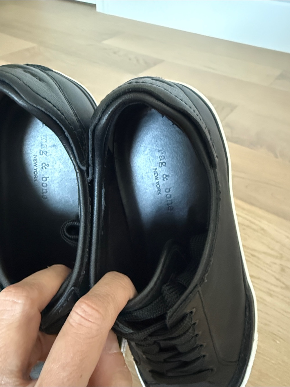 Rag & Bone Leather Sneakers - Picture 4 of 8